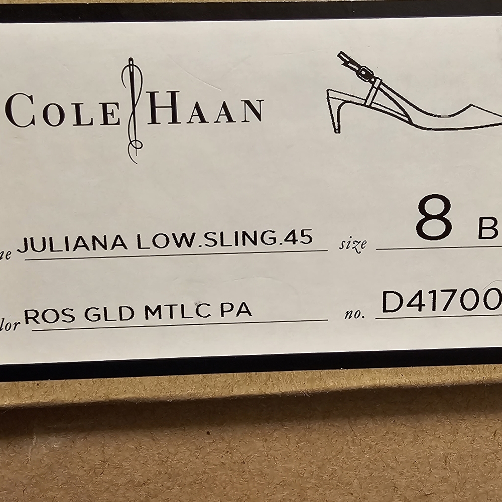 Cole Haan Sling-back Kitten Heel Pumps - Picture 2 of 3
